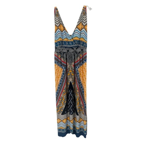 Apt 9 Sleeveless Boho Colorful Maxi Dress Festival Hippie Sz Small Petite - Picture 1 of 6